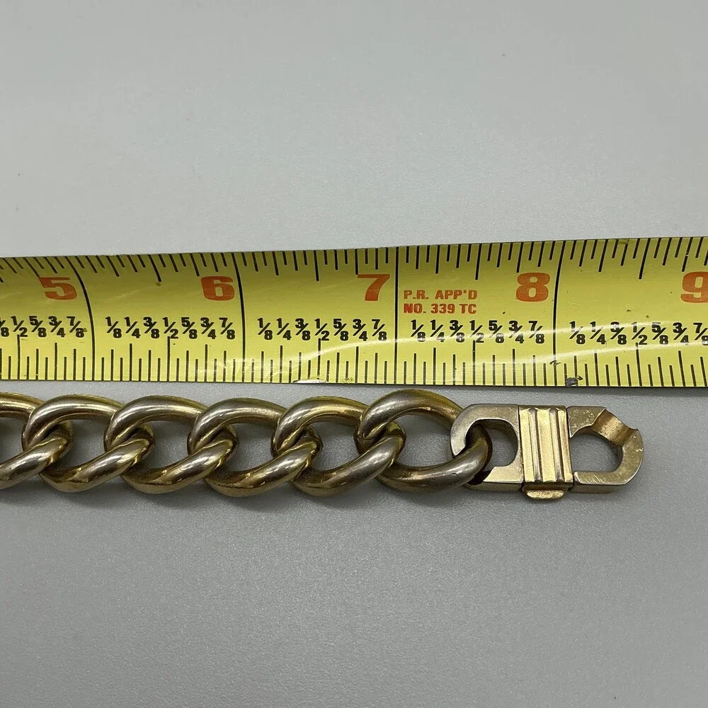 Vintage Cheval Womens Watch 27mm Square Chain Band Hong Kong New Battery 8.25